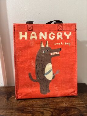 BlueQ ‘Hangry’ Dog Recycled Small Lunch Tote